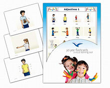 Load image into Gallery viewer, Yo-Yee Flashcards - Adjectives Picture Flash Cards for Preschoolers, Toddlers, Kids, and Adults - Set 1 - Including Teaching Activities and Games
