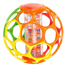 Load image into Gallery viewer, Oball Rollin&#39; Rainstick Rattle Easy-Grasp Toy, Ages 3 Months +

