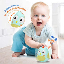 Load image into Gallery viewer, Kim Player Roly Poly Toy, Owl Weeble Wobble Toys for Baby 6 Months and Up, Best Gift for Kids Boys Girls Infants Toddlers
