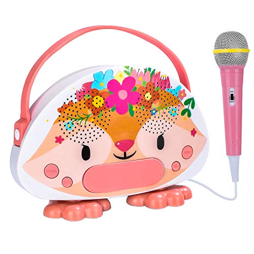 Kids Karaoke Machine with Microphone Portable Toddler Singing Karaoke Machine for Girls Boys Bluetooth Karaoke Speaker Toys for Christmas Holiday Birthday Gift