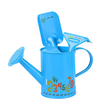 Load image into Gallery viewer, Sungmor Kids Garden Tools Set | Pretty &amp; Cute Little Gardener Kit | Package Includes 3PC Blue Number Watering Can &amp; Trowel &amp; Rake Gardening Hand Tools | Perfect for Play Around Garden,Yard or Beach
