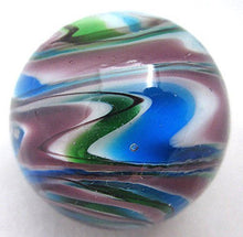 Load image into Gallery viewer, Handmade Collectible 1 Inch Glass Sonata Marbles - Pack of 3 Marbles w/ Stands
