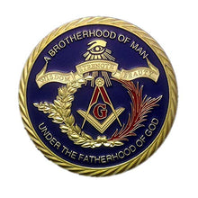Load image into Gallery viewer, Masonic Challenge Coin for Freemasons Commemorative Coin 3D Design with case
