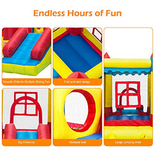 Load image into Gallery viewer, Inflatable Water Slide Pool Bounce House,Bounce House Inflatable Jumping Castle Kids Splash Pool Water Slide Jumper Castle for Summer Party (House,Without Air Blower)
