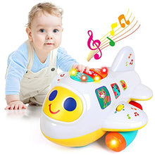 Load image into Gallery viewer, Baby Toys for 1 Year Old Boys Girls Electronic Airplane Toys Kids Baby Early Education Toys Christmas Birthday Gifts for 1 2 3 4 Year Old Toddler Children Boy Girl Sound Light Effect Music Travel Toys
