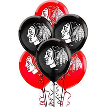 Load image into Gallery viewer, &quot;Chicago Blackhawks Collection&quot; Printed Latex Balloons, Party Decoration, 12&quot;, 6 Ct.
