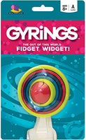 Brainwright Gyrings - The Out of This World Fidget Widget! Multi-colored, 5