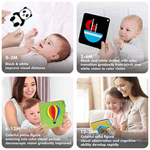 Load image into Gallery viewer, 100 PCS 200 Page Black White Colorful 3D Visual Stimulation Baby Flashcard for Newborn Baby Infant Gift (4 Levels 0-36 Months, 5.5 X 5.5)
