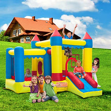 Load image into Gallery viewer, LOPJGH Bouncy House for Kids Outdoor Thick Oxford Cloth Inflatable Bounce House Castle Ball Pit Jumper Kids Play Castle with Slide ASTM Certified (Multicolor, 125.98 x 118.11 x 98.43 inches)
