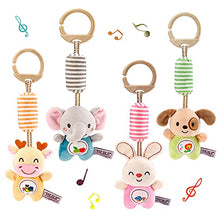 Load image into Gallery viewer, Baby Hanging Rattles Toys for 3 6 9 to 12 Months, Early Development Newborn Crib Toys Car Seat Stroller Toys for Infant, Baby Animal Wind Chime Rattles Toys for Boys and Girls Birthday Gifts(4 Pack)

