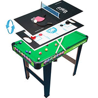 Luxury 3-in-1 Table Game Set, Table Tennis Ice Hockey, Billiard Assembly Pool Table Interactive Children's Educational Toys