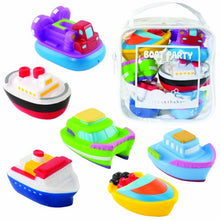 Load image into Gallery viewer, Best Selling Elegant Baby Bath Time Fun Rubber Water Squirties, Boat Party, Set of 6 Squirt Toys
