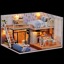 Load image into Gallery viewer, puseky DIY Doll House Cute Dollhouse Miniature DIY House Kit with Music The Castle in The Sky
