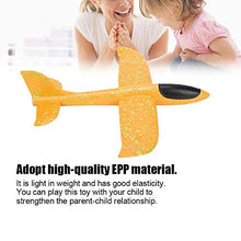 Load image into Gallery viewer, Tbest Glider Catapult Airplane, 2 Pcs EPP Throwing Glider Catapult Airplane Throw and Return Stunt Version Children Educational Toy(Orange dot Single Hole Stunt)
