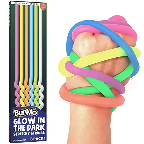 Stretchy Calming Noodle Autism Toys - Glow in The Dark for Sensory Fun
