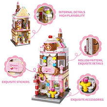 Load image into Gallery viewer, QMAN Girls Building Blocks Toy Dream Dessert House Building Kit Street-View Construction Educational Toy for Girls Age 6-12 and Up (344 Piece)
