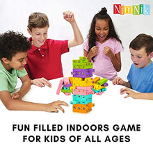 Load image into Gallery viewer, Wooden Blocks Stacking Building Game - Tumbling Tower Indoor Kid Games for Kids Ages 6-8 Year and up | 54 Pcs Wooden Blocks for Kids Ages 4-8 by NimNik
