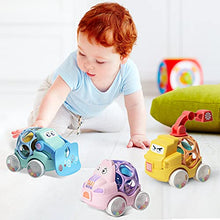 Load image into Gallery viewer, ZMZS Baby Toy Cars for 1 Year Old,Toddler Push and Go Toy Vehicle for 6 to 12 Months,Infant Rattle &amp; Roll Toy Trucks,Preschool Learning Gift for 2 3 Years Old Boys Girls

