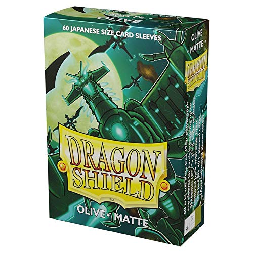 2 Packs Dragon Shield Matte Mini Japanese Olive Green 60 ct Card Sleeves Value Bundle!
