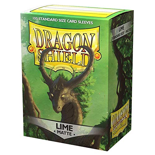 2 Packs Dragon Shield Matte Lime Green Standard Size 100 ct Card Sleeves Value Bundle!