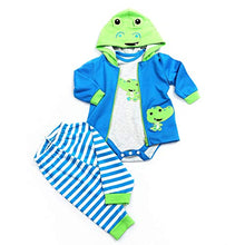 Load image into Gallery viewer, Pedolltree Reborn Baby Dolls Clothes 22 inch Boy Outfits Accesories for 22-24 inch Reborn Doll Newborn Blue Frog Matching Clothing
