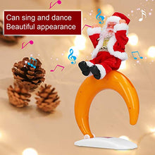 Load image into Gallery viewer, Zerodis Electric Christmas Santa Claus Toy,Dancing Singing Santa Claus Doll with Music Table Ornaments Decor Novelty for Kids(Moon)
