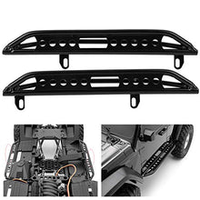 Load image into Gallery viewer, RC Metal Side Pedal, 2 Pcs Black Metal Side Pedal Plate Available for Axial SCX10 III AX103007 1/10 RC Car
