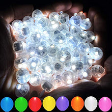 Load image into Gallery viewer, Aogist 100pcs White LED Balloon Light,Round Led Flash Ball Lamp for Paper Lantern Balloon Party Wedding Decoration
