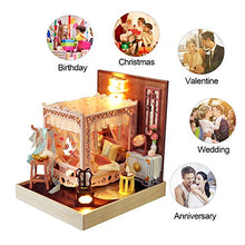 Load image into Gallery viewer, WYD Creative Antiquity Scenery Cabin National Style Color Cabin Bedroom Hand-Assembled Toys 3D Wooden Miniature Doll House Kit
