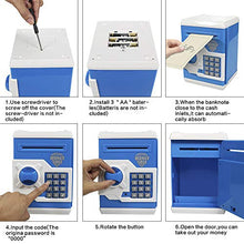 Load image into Gallery viewer, Cargooy Mini ATM Piggy Bank ATM Machine Best Gift for Kids,Electronic Code Piggy Bank Money Counter Safe Box Coin Bank for Boys Girls Password Lock Case (Blue)
