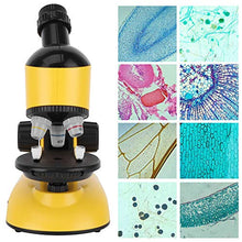Load image into Gallery viewer, Microscope for Kids, 40X-1200X Kids Microscope with 360 Rotation Head Educational Science Toy For Animals, Flowers, Plants,(yellow)
