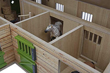 Load image into Gallery viewer, Kids Globe 1:24 Scale Horse Stable with 4 Boxes Storage and wash Box KG610211
