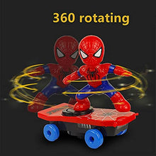 Load image into Gallery viewer, Robot Toys for Kids, Stunt Skateboard Scooter Electric Universal Rotating Tumble Music Led Light Cartoon Balance Bike Toy, Interactive Educational Gift Toys for 3 4 5 6 7 Year Old Boys Girls (red)

