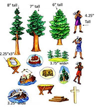 Load image into Gallery viewer, Tale of Three Trees Felt Figures for Flannel Board Stories Bible Story Jesus
