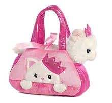 Load image into Gallery viewer, Aurora World Fancy Pals Pet Carrier, Peek-A-Boo Princess Kitty
