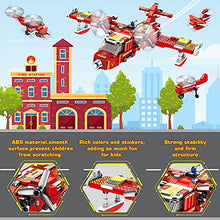 Load image into Gallery viewer, VATOS STEM Building Toys - 572 PCS City Fire Plane Blocks Set for 6 Year Old Boys 25-in-1 Engineering Building Bricks Fire Vehicle Blocks Kits Best Gift for Kids Aged 7 8 9 10 11 12 Yr Old Boys Girls
