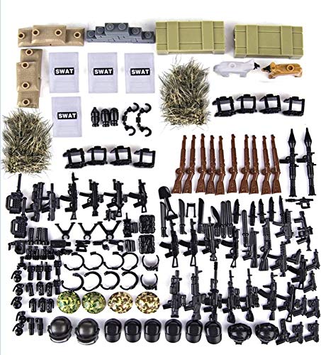 General Jims Toy Weapons Pack for Swat Military War Toy Figures - Weapons Toy Set (267 Pieces)