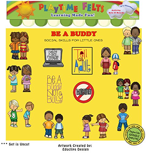 Playtime Felts Flannel Board Story Set Be a Buddy Social Skills for Little Ones Felt Figures
