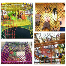 Load image into Gallery viewer, WANIAN Outdoor Mesh Rope Climbing Netting Heavy Duty Decorative Children - Staircase Balcony Protective Decorative Stair Anti-Fall Safe Nets Cargo Trailer Multi-Color Optional Safety Net for Kids
