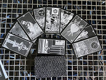 Load image into Gallery viewer, Vieux Monde Express Midnight Rider Tarot Deck and Guide Booklet, Full Deck, 78 Cards, for Divination and Psychic Readings
