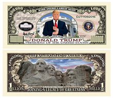 Load image into Gallery viewer, 5 Donald Trump Million Dollar Legacy Bill with Bonus Thanks a Million Gift Card Set
