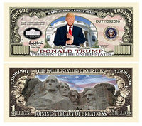 5 Donald Trump Million Dollar Legacy Bill with Bonus Thanks a Million Gift Card Set