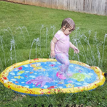 Load image into Gallery viewer, NC Children&#39;s Inflatable Water Jet Mat, Round Water Jet Play Pool, Play Water Mat, Outdoor Fun Children&#39;s Swimming Pool in The Yard
