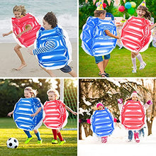 Load image into Gallery viewer, Bumper Balls for Kids Adult Set of 2, Inflatable Human Hamster Ball 25Inch, Body Inflatable Bubble Bounce Ball Sumo Bumper Bopper Toys for Outdoor Team Gaming Play (Red &amp; Blue) (25in)
