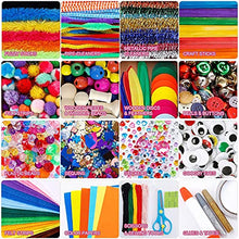 Load image into Gallery viewer, Vigorfun Arts and Crafts Supplies for Kids, 1500+ Piece DIY Craft Kit Library in a Box for Kids Ages 4 5 6 7 8 9, Crafting School Activity Supplies, Gift Ideas for Preschool Kids Project Activities
