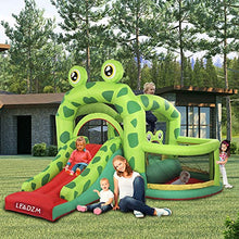 Load image into Gallery viewer, Inflatable Water Slide Pool Bounce House,Bounce House Inflatable Jumping Castle Kids Splash Pool Water Slide Jumper Castle for Summer Party (Frog)
