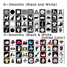 Load image into Gallery viewer, BAINAIN Black White Flash Cards for Babies ,Colorful Visual Stimulation Learning Activity Education Card for Babies Ages 0-36 Months (5.5 X 5.5 in, Set of Four)

