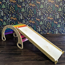 Load image into Gallery viewer, CASSARO Jumbo Set of Waldorf Climbing Rocker with Ramp (Rainbow)
