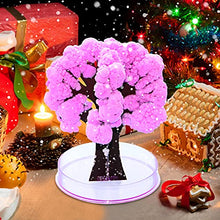 Load image into Gallery viewer, Qinday Magic Growing Crystal Christmas Tree, Presents Novelty Kit for Kids, Funny Educational and Party Toys, Xmas Novelty Creative DIY Gift for Boys Girls (Purple Tree)
