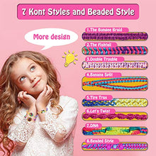 Load image into Gallery viewer, Friendship Bracelet Making Kit for Girls, DIY Craft Bracelet with Elastic Design and Convenient Wearable, Gifts for 6 Years Old Girls and up
